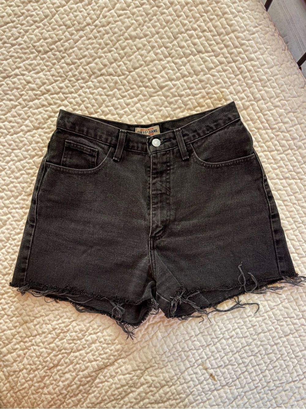 Vintage Black Guess Denim Shorts